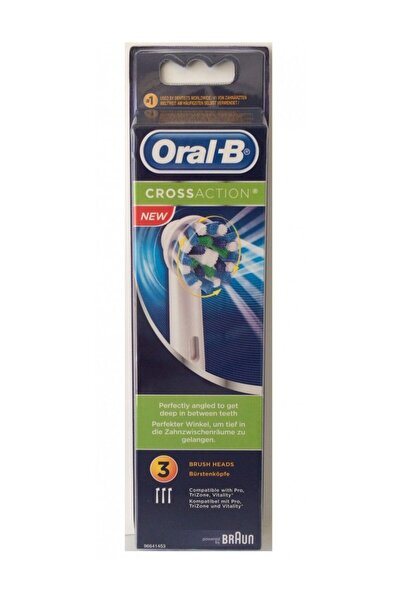 Oral7 Oral B Cross Action Electric Toothbrush Replacement Brush Heads (3 Coun...