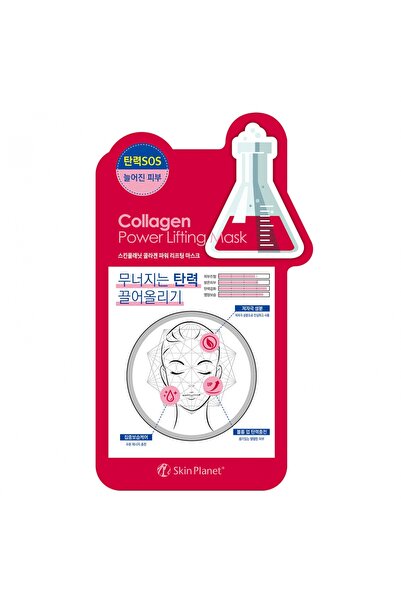 Mijin Skin Planet, Κολλαγόνο, Λίφτινγκ, Μάσκα σε φύλλο, Για το πρόσωπο, 26 ml