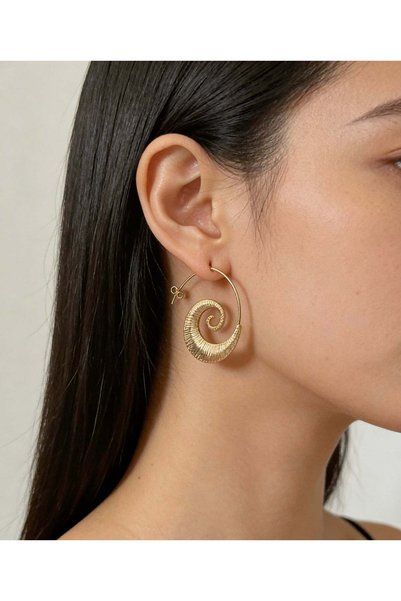 LABELRM Golden Swirl Earrings