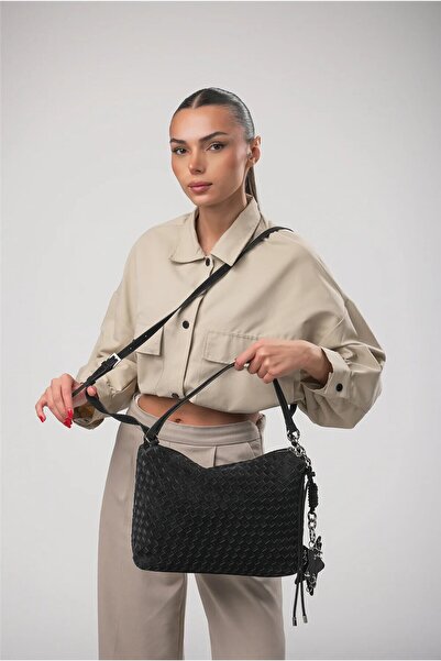 ÇÇS Black Women's Shoulder Bag 18241