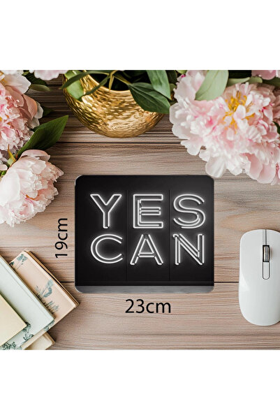 Empressco Mouse Pad cu Trei Linii de Cuvinte de Curaj - 19x23 cm 2 mm Dreptun...