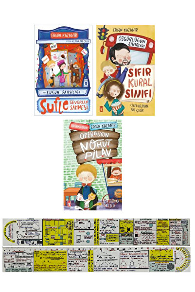 Timaş Çocuk Ergün Kazanır 3 Kitap Set / Sufle Severler Sahanesi+Sıfır Kural S...