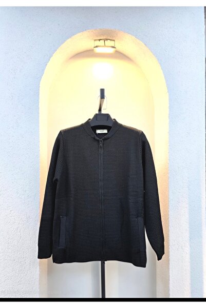 Erkek örme slim fit hırka