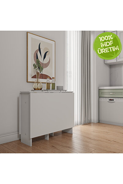 Ankara Orman Ürünleri Pratik Katlanır - Açılır Kapanır Dikdörtgen Mutfak Yeme...