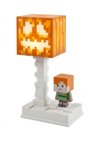 nilss 2021 Minecraft Blok Gece Lambası - USB'li Dekoratif Masa Lambası - Çocu...