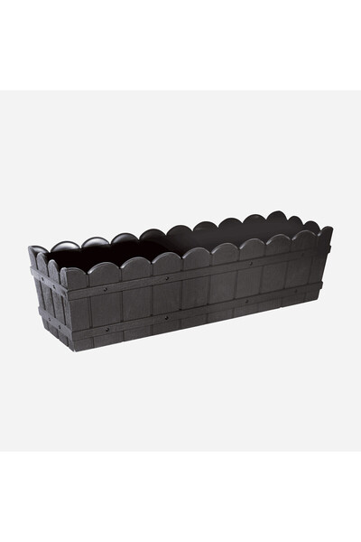 Empressco Balkon Saksı Dikdörtgen Siyah - Plastik, 15x33x16 Cm.