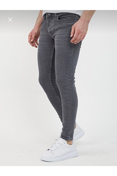 MODAMESTO Pantaloni slim din lycra pentru bărbați, afumati