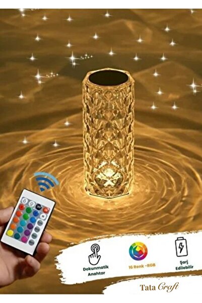 TATA CRAFT Kare Sonsuzluk Pembe Lale LED Lamba Demonte Kendin Yap DIY Aynalı ...