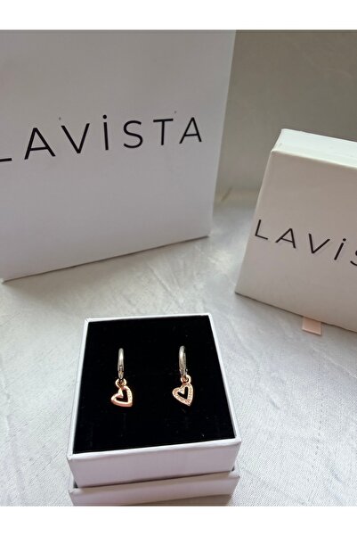 Lavista Silver Rose Mini Kalpli Gümüş Küpe