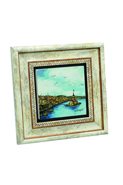 Sadrazam Εκτύπωση σε πέτρα με θέμα το Πύργο των Κοριτσιών 20X20KRT-19