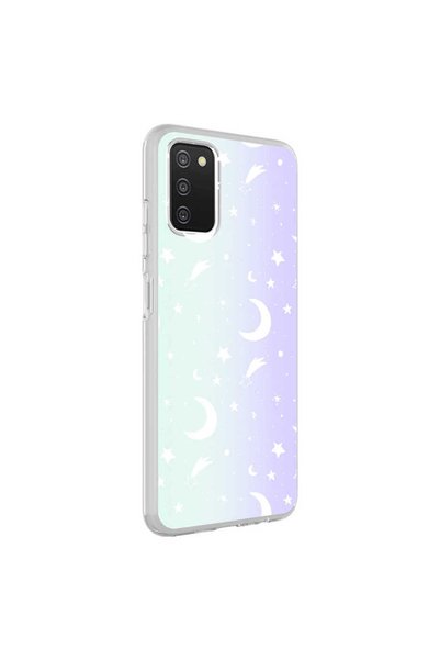 Generic Brand غطاء هاتف جالاكسي A03S من NXXA بنمط M-Blue - Moon No4