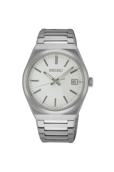 Seiko Ανδρικό Ρολόι SUR553P1 Κουάρτζ Ασημί