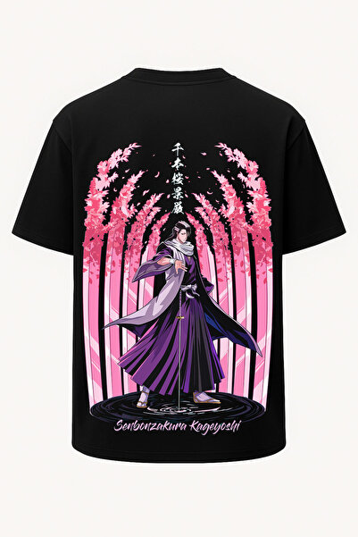 nirvoda Υπερμεγέθης μπλούζα με στάμπα Bankai Senbonzakura Kageyoshi Bleach Ku...