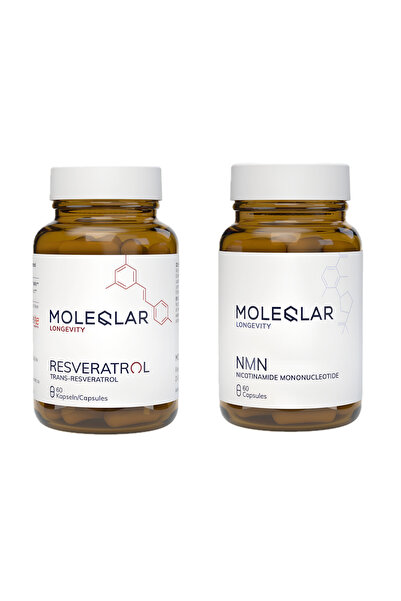 MoleQlar Συσκευασία καψουλών NMN και Ρεσβερατρόλης - για 2 μήνες