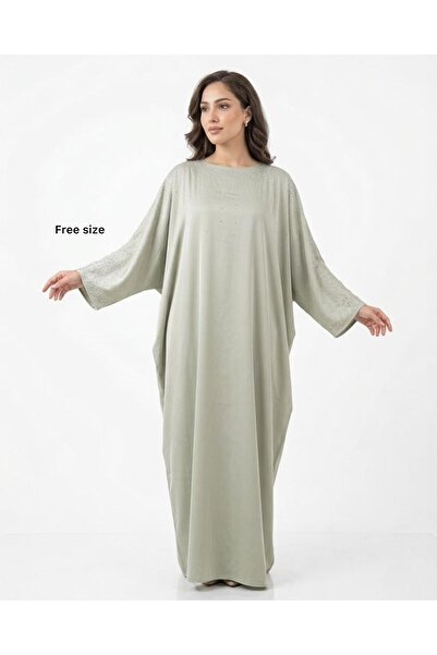DAY BY DAY Butterfly Robe Made of Stainless Material with Embroidered Rhinest...