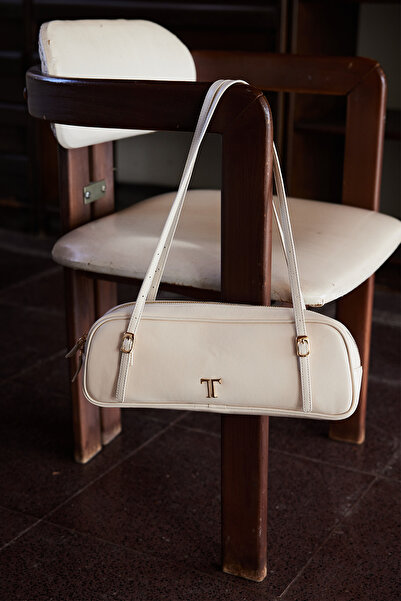 FACETTE Τσάντα Era Baguette Εκρού