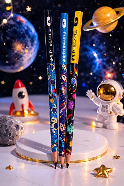 Faber Castell Astronot Tasarım Kurşun Kalem (1adet)