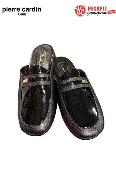 Pierre Cardin Premium ανδρικές δερμάτινες παντόφλες για το σπίτι του γαμπρού,...