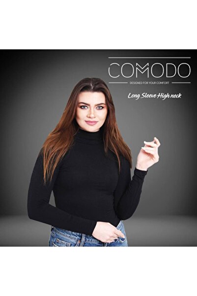 COMODO long sleeve highneck egypt cotton 100%