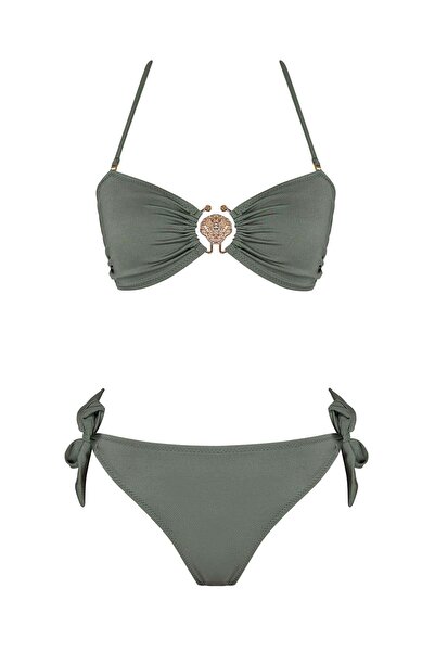 SAILOR moda Σετ μπικίνι με κορδόνια και στράπλες με αξεσουάρ