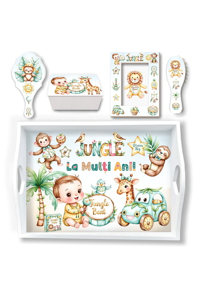 OEM Set Mot Baiat Jungle Party, Tavita Mot Baiat, Set Mot Copii, Cadou Baiat ...
