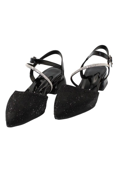 Bluefeet Black Stone Low Heel Women's Shoes