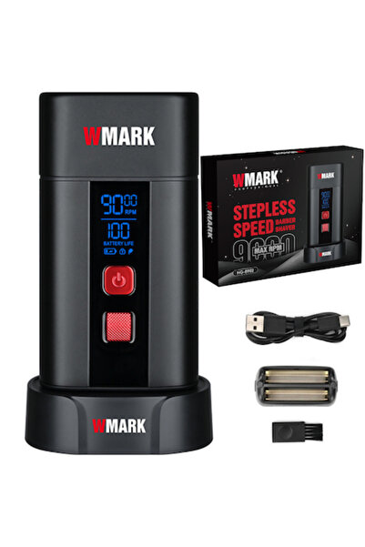 Wmark Aparat de ras profesional electric, cu reglare continuă, 9000 RPM, cu l...