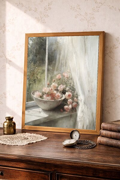 Tuba Decor Επιτραπέζια ζωγραφική σε ξύλινο πλαίσιο ενιαίου τεμαχίου, vintage ...