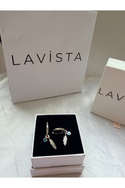 Lavista Silver Spiritüel Tüyler Gümüş Küpe