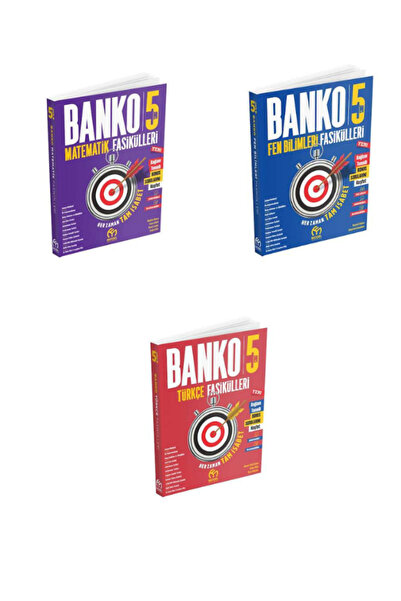 Model Eğitim Yayınları 5.SINIF BANKO TÜRKÇE+FEN+TÜRKÇE FASİKÜLLERİ(3 KİTAP)