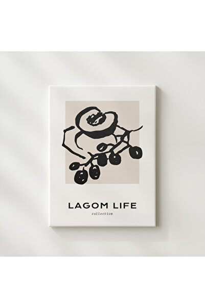 Lagom Yaşam Tarzı: Minimalist Çizgilerde Doğanın Zarafeti Kanvas Tablo (Kanvas Tablo) - 25.4 X 50.8