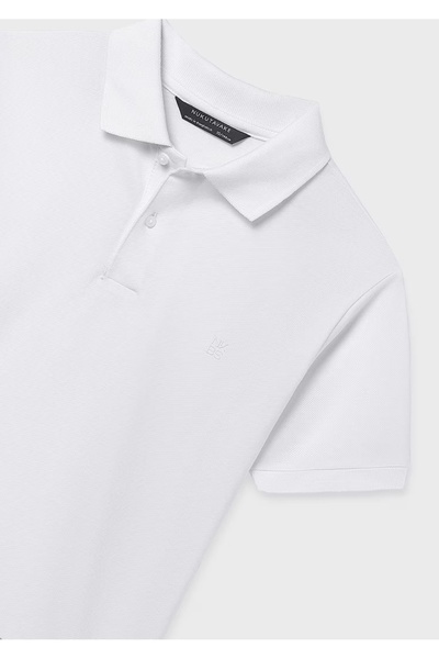 NUKUTAVAKE Mayoral Li̇mi̇ Boy's Soft Flexible Polo-Neck T-Shirt