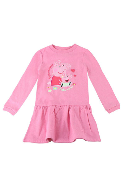 Peppa Pig Βαμβακερό Μακρυμάνικο Φόρεμα, Αδελφές