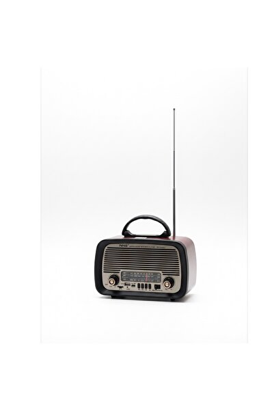 meax Taşınabilir Radyo FM- bakır gri Nostalji ve Modern Bluetooth MP3 SD cart...