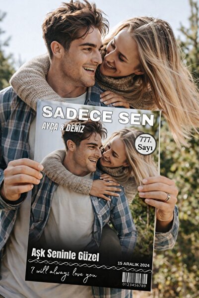 Kişiye Özel Sevgili Dergisi / Fotoğraflı Aşk Hikayesi Kitabı - Aşk dergisi & Romantik Hediye
