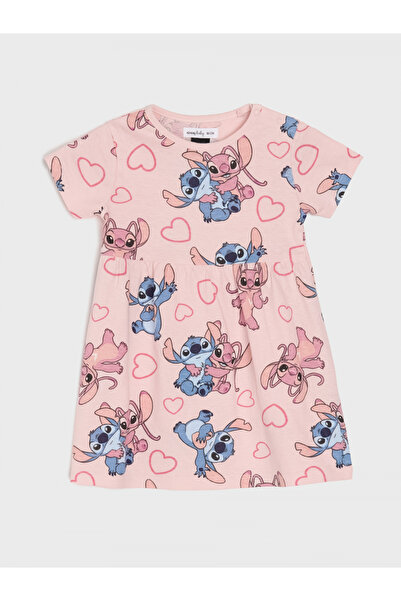 Lilo & Stitch Βαμβακερό φόρεμα για κορίτσια
