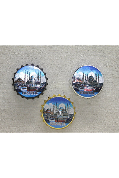 TTT Magnet pentru capac de sticlă cu tematică Istanbul - Model 3
