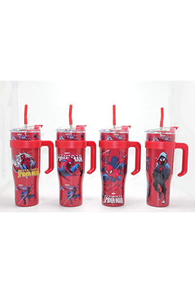 TTT Spiderman Pipetli Termos Suluk