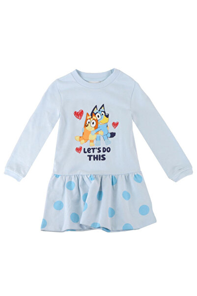 bluey Rochie din bumbac cu mânecă lungă, Să facem asta