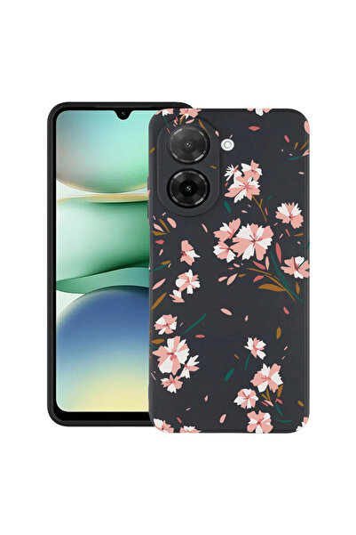 bestcase Husă Ultra Subțire pentru Xiaomi Redmi A5 (173mm), Florală - Roz Pas...