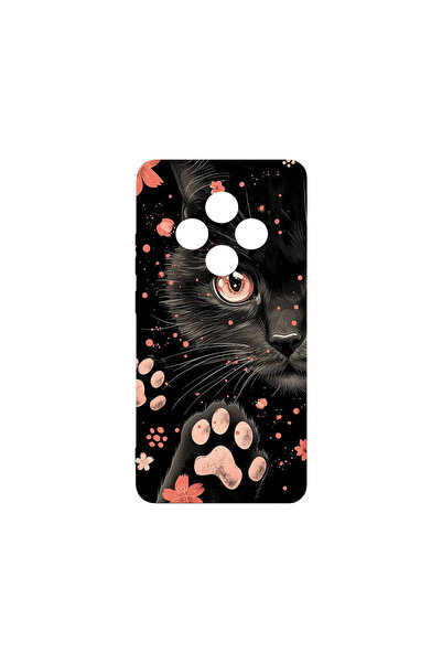 bestcase Υπέρλεπτη Θήκη για Xiaomi Redmi 14C / Poco C75 / Redmi A4, Μαύρη Γάτ...