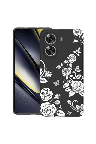 bestcase Υπέρλεπτη Θήκη για Poco X7 Pro 5G, Φλοράλ - Μαύρο Τριαντάφυλλο, 1992...