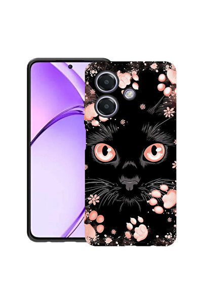 bestcase Υπέρλεπτη Θήκη για OPPO A40 / A40M / A60 5G, Μαύρη Γάτα, 1992022 B 2015