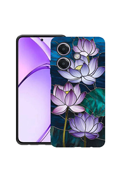 bestcase Υπέρλεπτη Θήκη για Xiaomi Redmi 13, Φλοράλ - Λωτός με σχέδιο βιτρό, ...