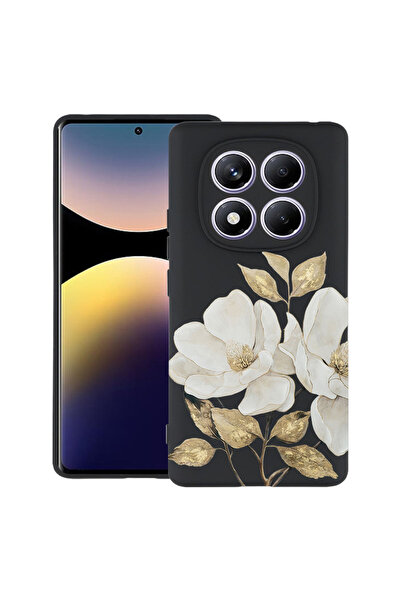 bestcase Υπέρλεπτη Θήκη για Xiaomi Redmi Note 14 Pro 4G, Φλοράλ - Χρυσή Καμέλ...
