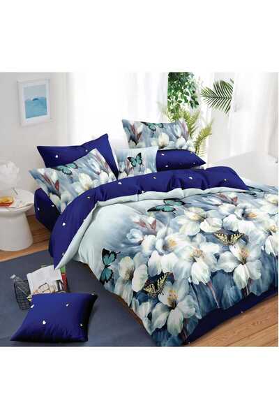 Talo Finet Σετ Λευκών Ειδών Διπλού Κρεβατιού, 6 Τεμάχια με 4 Μαξιλαροθήκες