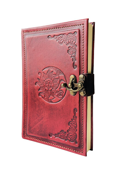 OZ CRAFT NOTE Hakiki Deri El Yapımı Defter – ZAMANIN DENGESİ (Eskitme Detaylı)