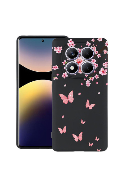 bestcase Υπέρλεπτη Θήκη για Xiaomi Redmi Note 14 Pro 4G, Ροζ Άνθη Κερασιάς & ...