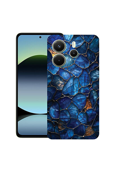 bestcase Υπέρλεπτη Θήκη για Xiaomi Redmi Note 14 5G, Φλοράλ - Βιτρό Ορτανσία,...