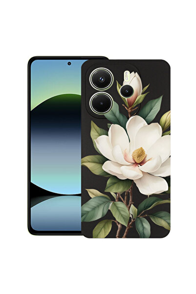 bestcase Υπέρλεπτη Θήκη για Xiaomi Redmi Note 14 4G, Φλοράλ - Λευκή Μανόλια, ...